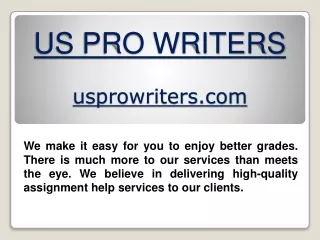 Us Pro Writers Offer High Quality Writing Services