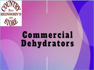 Find the No. 1 Commercial Dehydrators Supplier in Texas