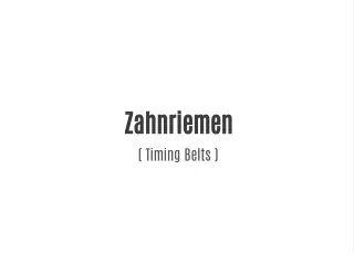 Zahnriemen