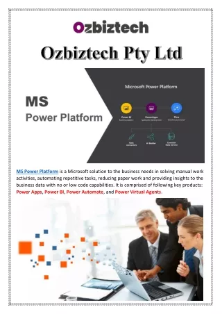 Microsoft Power Platform - Ozbiztech