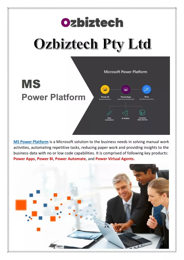 ms power platform is a microsoft solution