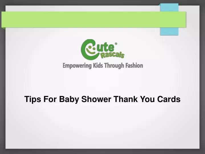 tips for baby shower thank you cards