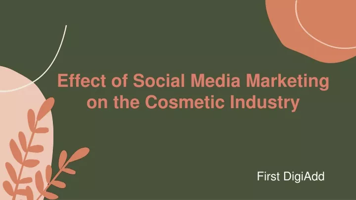 effect of social media marketing on the cosmetic
