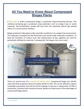 all you need to know about compressed biogas