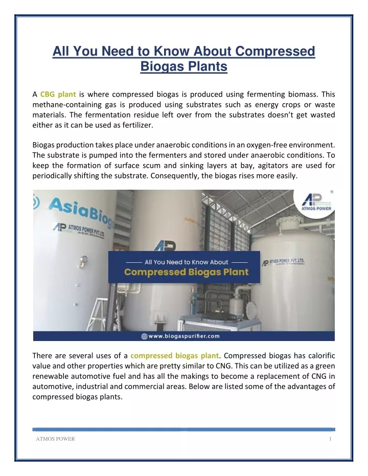 all you need to know about compressed biogas