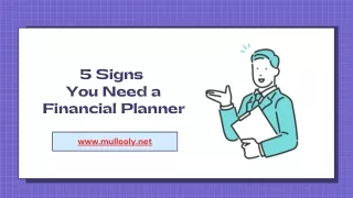 5 signs you need a financial planner