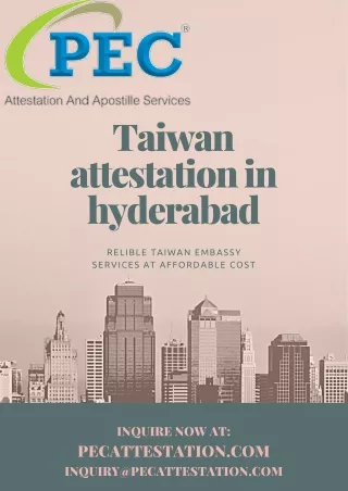 Taiwan attestation in hyderabad