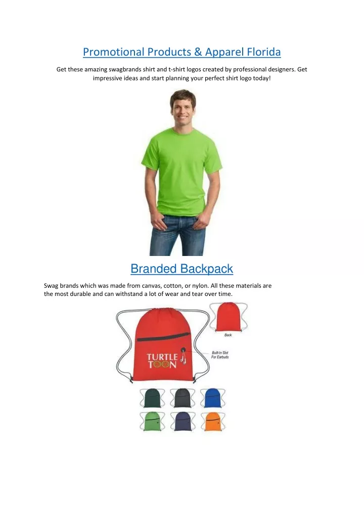 promotional products apparel florida