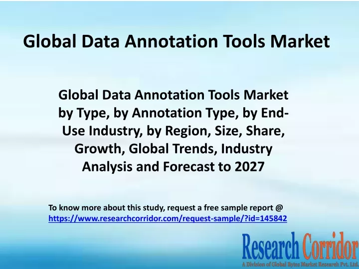 global data annotation tools market