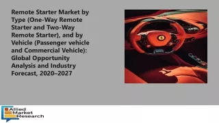 remote starter market by type one way remote