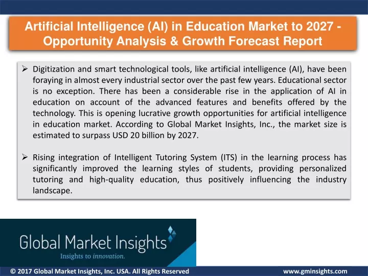 artificial intelligence ai in education market