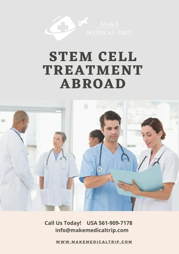 Amazing Benefits of Stem Cell Treatment Abroad