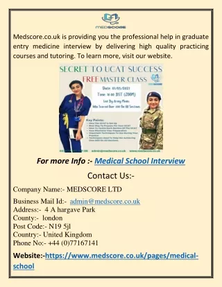 Medicine Personal Statement | Medscore.co.uk