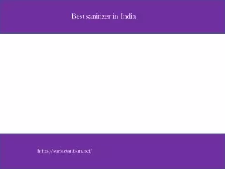 best sanitizer in india