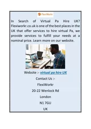 Virtual Pa Hire Uk  Flexiworkr.co.uk