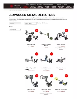 Underwater metal detectors