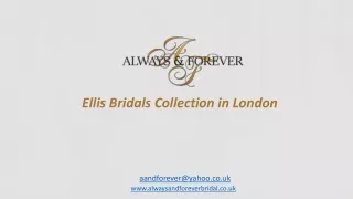 ellis bridals collection in london