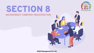 section 8 microcredit company registration