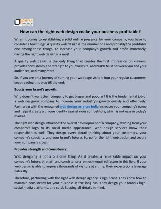 how can the right web design make your business