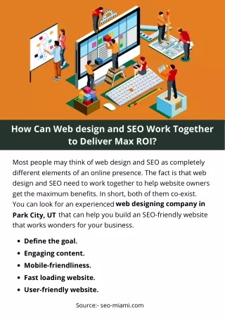 How Can Web design and SEO Work Together to Deliver Max ROI?