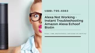 Why Alexa Echo Not Working? 1-8007956963 Alexa Won’t Turn On -Call Now