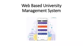 web based university management system