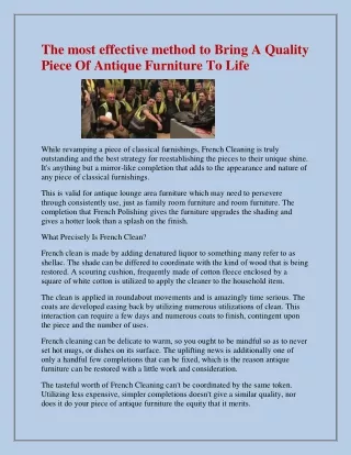 the most effective method to bring a quality