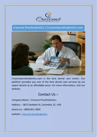 Crescent Prosthodontics | Crescentprosthodontics.com