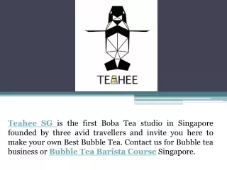 Tea Barista Course