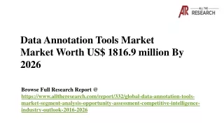 data annotation tools market market worth us 1816