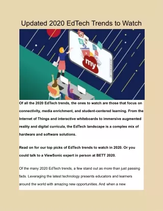 updated 2020 edtech trends to watch