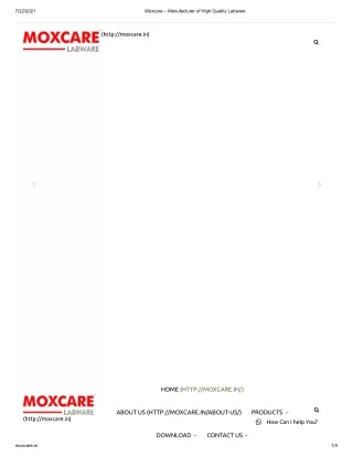 Moxcare – Manufacturer of High Quality Labware