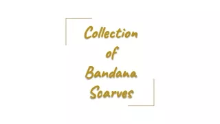 Bandana Supplier in USA - Collection of Bandana Scarves