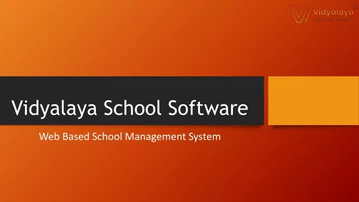 vidyalaya school software