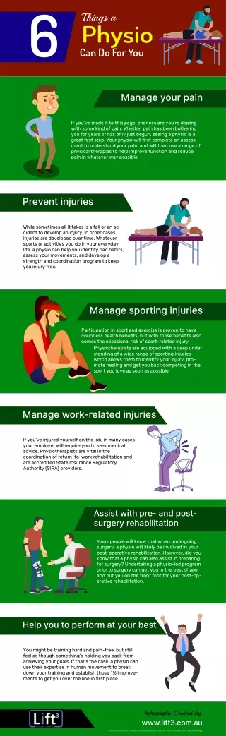 Here are 6 Things a Physio Can Do For You [Infographic]