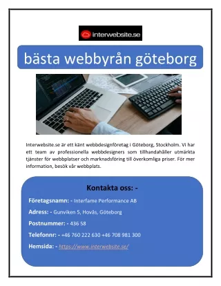 b sta webbyr n g teborg