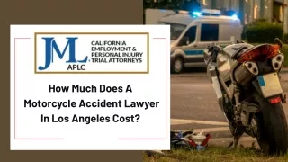 How Much Does A Motorcycle Accident Lawyer In Los Angeles Cost?