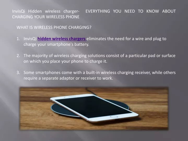i nvisqi hidden wireless charger everything