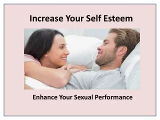increase your self esteem