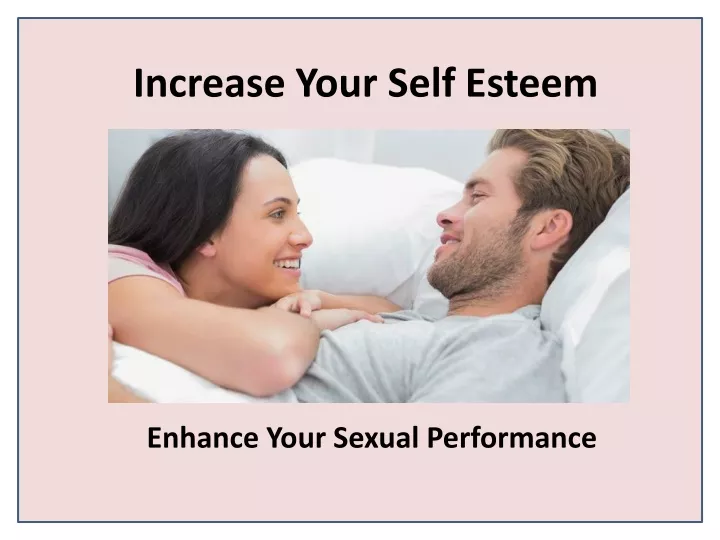 increase your self esteem