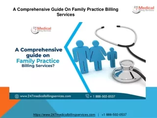 a comprehensive guide on family practice billing services
