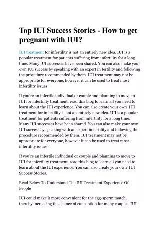 top iui success stories how to get pregnant with