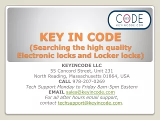 Get the best Electronic and locker locks in North Reading