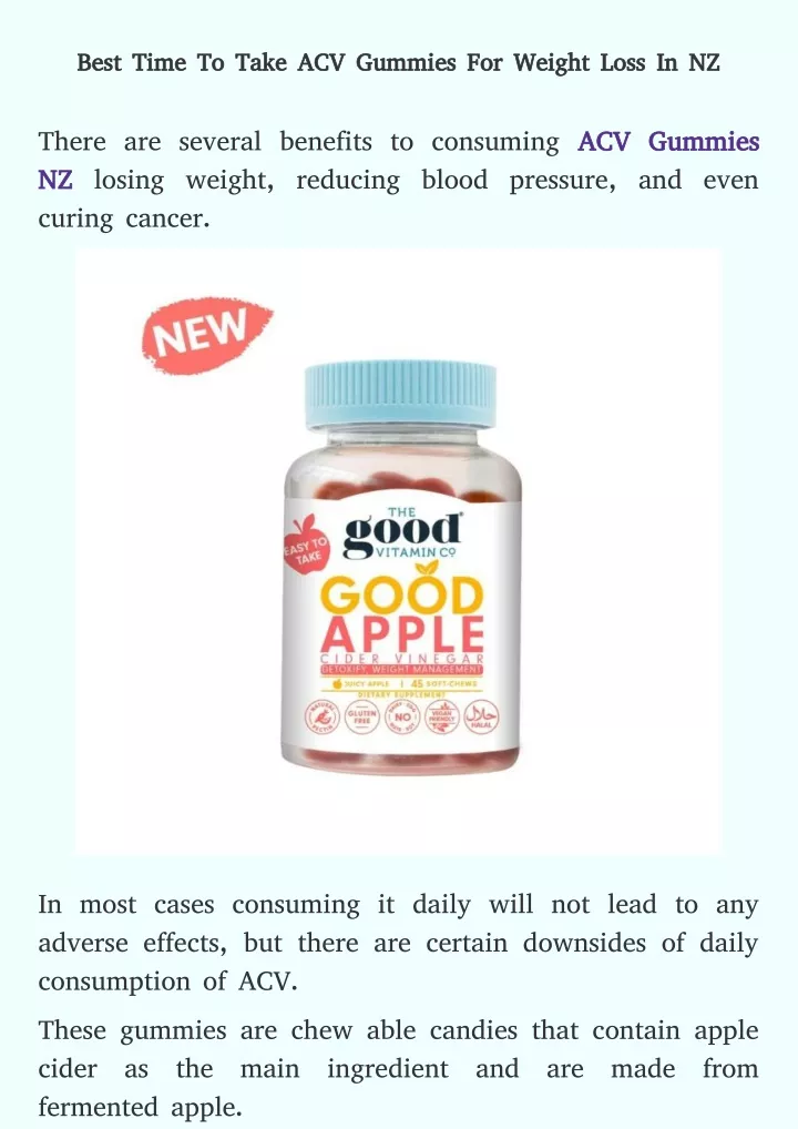 best time to take acv gummies for weight loss