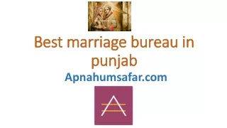 best marriage bureau in amritsar 01814640041
