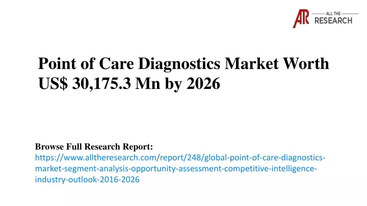 point of care diagnostics market worth