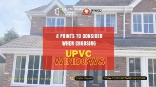 4 points to consider when choosing upvc upvc