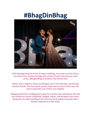 Bhagyaj-Dinesh Wedding Story