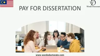 Pay for Dissertation @ Minimum Budget - Words Doctorate