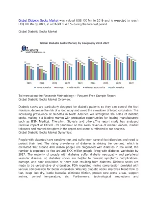 global diabetic socks market was valued